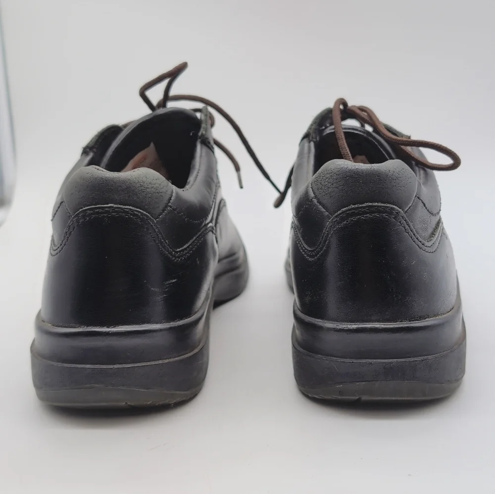 Red Wing Shoes Sz  10.5 B Safety Black Leather Lace-Up Derby Oxfords 8636
